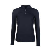 Polo de mangas compridas Port Royal HKM Preto