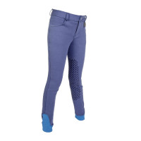 Calças Kids Easy com reforços de silicone HKM Azul jeans
