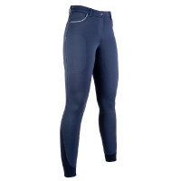 Calça Equilibrio Style com fundo integral em silicone HKM Azul escuro
