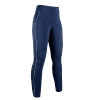 Legging Equilibrio Style com fundo integral em silicone HKM Azul escuro