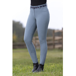Calça Monaco Style com assento completo em silicone HKM Sálvia Violeta Calça Monaco Style com assento completo em silicone HKM Sálvia Violeta
