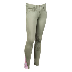 Calças Horse Spirit com joelheiras de silicone HKM Calças Horse Spirit com joelheiras de silicone HKM