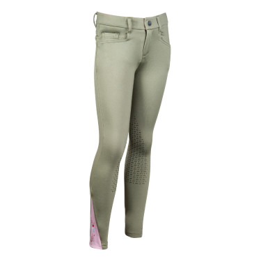 Calças Horse Spirit com joelheiras de silicone HKM Calças Horse Spirit com joelheiras de silicone HKM