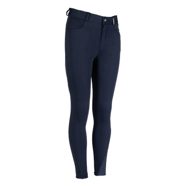 Calça Anni com joelheiras de silicone HKM Azul escuro Calça Anni com joelheiras de silicone HKM Azul escuro
