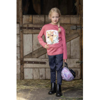 Calça Anni com joelheiras de silicone HKM Azul escuro