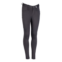 Calça Anni com joelheiras de silicone HKM Cinza escuro Cinzento Calça Anni com joelheiras de silicone HKM Cinza escuro Cinzento