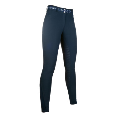 Calças Monaco Style com joelheiras de silicone HKM Calças Monaco Style com joelheiras de silicone HKM