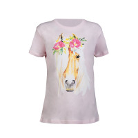 T-shirt infantil Flower Horse HKM Rosa T-shirt infantil Flower Horse HKM Rosa