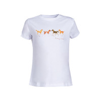 Kinder T-shirt Pony Club HKM Branco