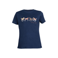 Kinder T-shirt Pony Club HKM Azul escuro