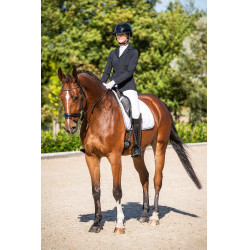 Dressuurdeken Competitie HKM Branco / prateado Dressuurdeken Competitie HKM Branco / prateado