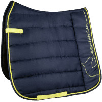Tapete Equestrian HKM Azul-marinho / amarelo-neon
