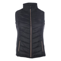 Colete acolchoado sem mangas Basel Style HKM Preto / dourado rosa