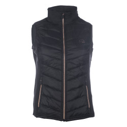Colete acolchoado sem mangas Basel Style HKM Preto / dourado rosa