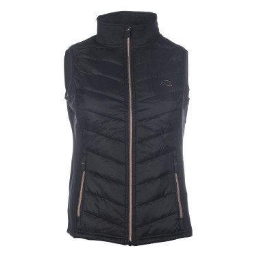 Colete acolchoado sem mangas Basel Style HKM Preto / dourado rosa
