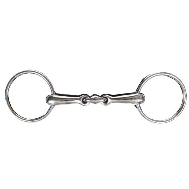 Mordedura dupla quebrada anatômica 18 mm em inox HKM Mordedura dupla quebrada anatômica 18 mm em inox HKM