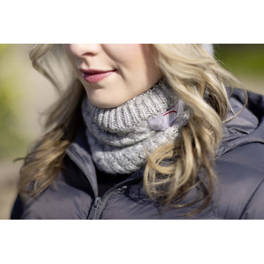 Cachecol tubular Lucy HKM Cinza claro Cinzento