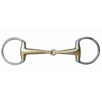 Mordedor com oliva 16 mm de maillechort e argolas de inox HKM Cor indicativa Transparente Mordedor com oliva 16 mm de maillechort e argolas de inox HKM Cor indicativa Transparente