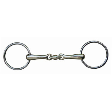 Mors de dupla rutura 16 mm em inox HKM Mors de dupla rutura 16 mm em inox HKM