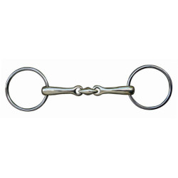 Mors duplo quebrado 18 mm em inox HKM Mors duplo quebrado 18 mm em inox HKM