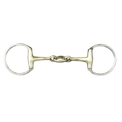 Mordedura de dupla quebra 16 mm em alpaca HKM Mordedura de dupla quebra 16 mm em alpaca HKM