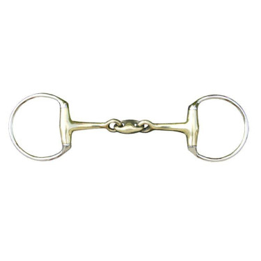 Mordedura de dupla quebra 16 mm em alpaca HKM Mordedura de dupla quebra 16 mm em alpaca HKM