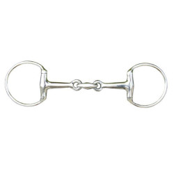 Mors duplo quebrado 18 mm em inox HKM Cor indicativa Transparente Mors duplo quebrado 18 mm em inox HKM Cor indicativa Transparente