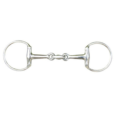 Mors duplo quebrado 18 mm em inox HKM Cor indicativa Transparente Mors duplo quebrado 18 mm em inox HKM Cor indicativa Transparente