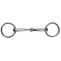 Mordedor de embocadura em inox 14 mm HKM Cor indicativa Transparente