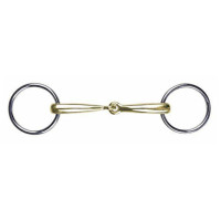Mors de filete em maillechort 14 mm HKM Cor indicativa
