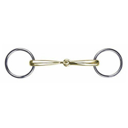 Mors de filete em maillechort 14 mm HKM Mors de filete em maillechort 14 mm HKM
