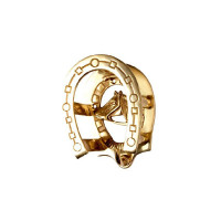 Suporte para cabeçada em latão HKM Cor indicativa Transparente