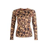 T-shirt Clolour Breeze de manga comprida HKM Natural Castanho