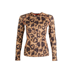 T-shirt Clolour Breeze de manga comprida HKM Natural Castanho