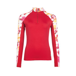 Camiseta funcional Essentials Flower HKM Vermelho / rosa