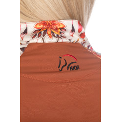 Camiseta funcional Essentials Flower HKM Castanho / cobre Laranja