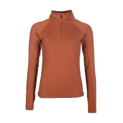 Camiseta funcional Essentials HKM Cobre Castanho