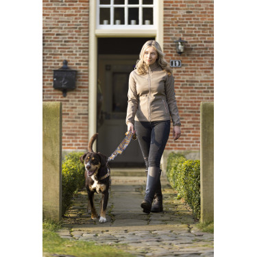 Trela de treino para cães Anam Cara estampada HKM Toupeira / dourado amarelo Trela de treino para cães Anam Cara estampada HKM Toupeira / dourado amarelo