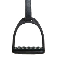 Estribos de plástico 1 par HKM Preto