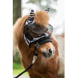Máscara anti-moscas Zebra Shetty HKM Máscara anti-moscas Zebra Shetty HKM