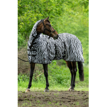 Capa e protetor de pescoço anti-moscas Zebra HKM Capa e protetor de pescoço anti-moscas Zebra HKM
