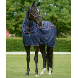 Pescoceira Bucas Therapy Mesh Neck Marinho / laranja Azul