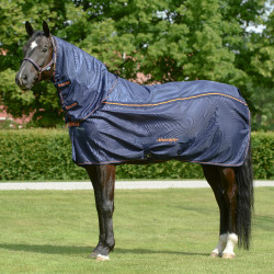 Pescoceira Bucas Therapy Mesh Neck Marinho / laranja Azul