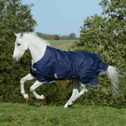 Couverture Bucas Freedom Turnout 300g Marine / argent Couverture Bucas Freedom Turnout 300g Marine / argent