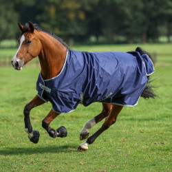 Couverture Bucas Freedom Turnout 300g Marine / argent Couverture Bucas Freedom Turnout 300g Marine / argent