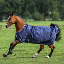 Couverture Bucas Freedom Turnout 300g Marine / argent Couverture Bucas Freedom Turnout 300g Marine / argent