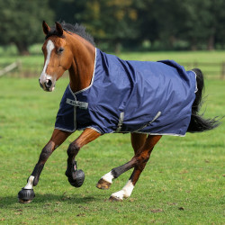 Capa Bucas Freedom Turnout High Neck 150g Marinho / prateado Azul Capa Bucas Freedom Turnout High Neck 150g Marinho / prateado Azul