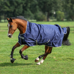 Capa Bucas Freedom Turnout High Neck 150g Marinho / prateado Azul Capa Bucas Freedom Turnout High Neck 150g Marinho / prateado Azul