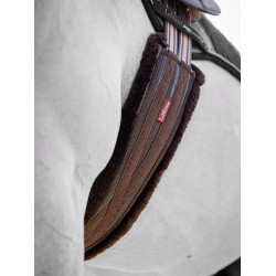 Cilhão LeMieux forrado com lã anatómico Castanho / castanho Cilhão LeMieux forrado com lã anatómico Castanho / castanho