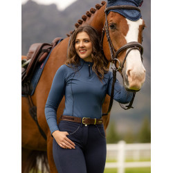 Cinto LeMieux com inserções em camurça Castanho